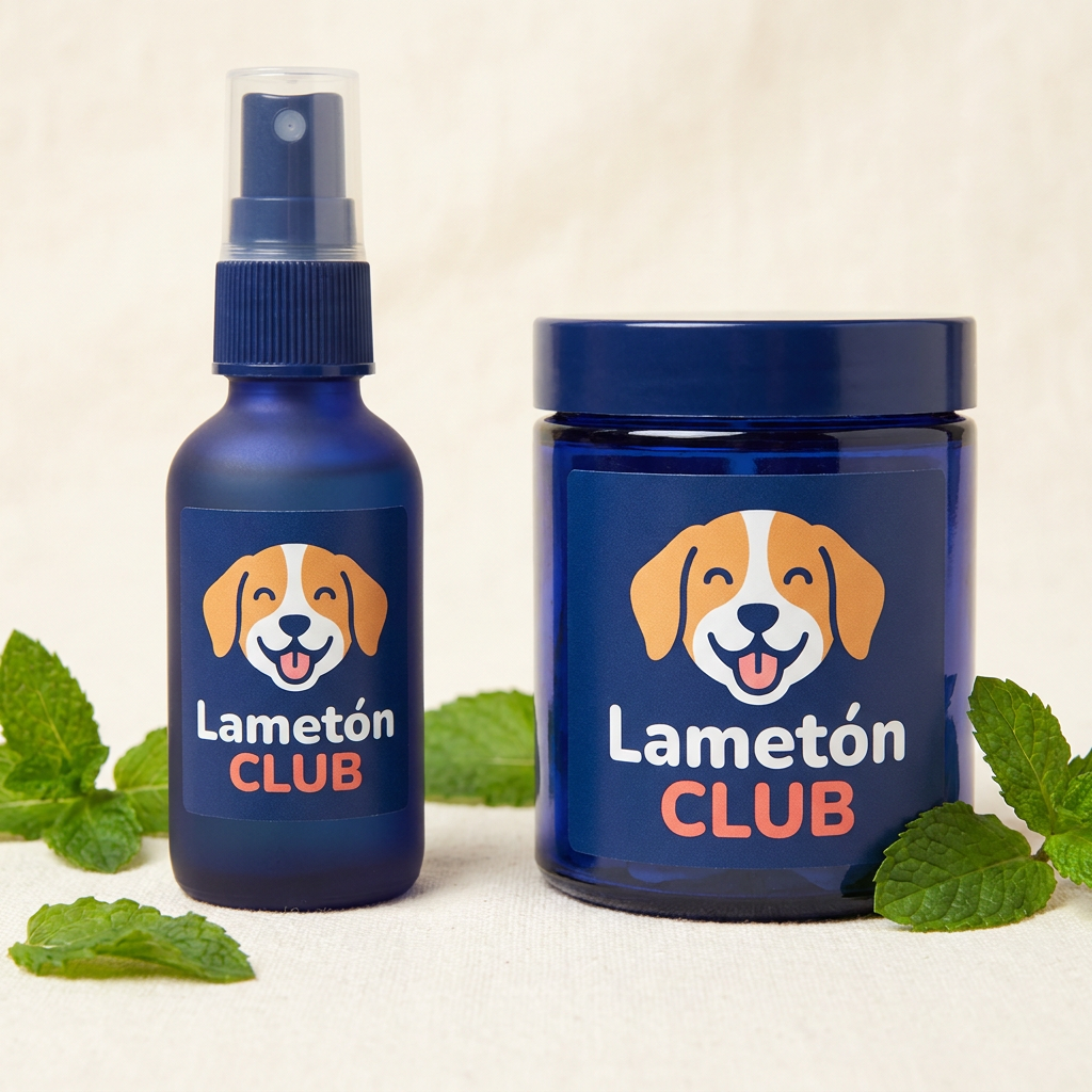 Spray dental Lametón Club para perros con hojas de menta